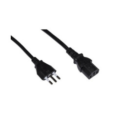 CAVO LINK ALIMENTAZIONE X PC/STAMPANTI SPINA ITALIANA TRIPOLARE 10A 1.8MT. NERO. LKIT18