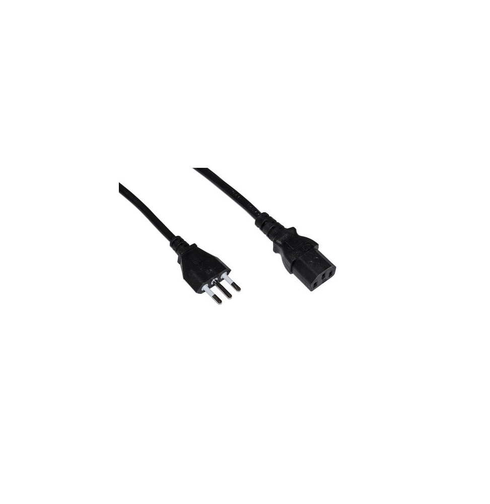 CAVO LINK ALIMENTAZIONE X PC/STAMPANTI SPINA ITALIANA TRIPOLARE 10A 1.8MT. NERO. LKIT18
