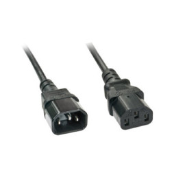 CAVO ALIMENTAZIONE LINDY PROLUNGA da IEC 320 C13 Femmina a IEC 320 C14 Maschio. 2mt