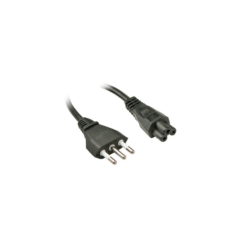 CAVO ALIMENTAZIONE LINDY IEC 320-C5 FEMMINA CON SPINA ITALIANA. 2mt