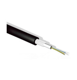 Cavo in fibra ottica in config. Unitubo Gel filled contenente 8 fibre ottiche MULTIMODALI OM3 antiroditore livello 1 classe ECA