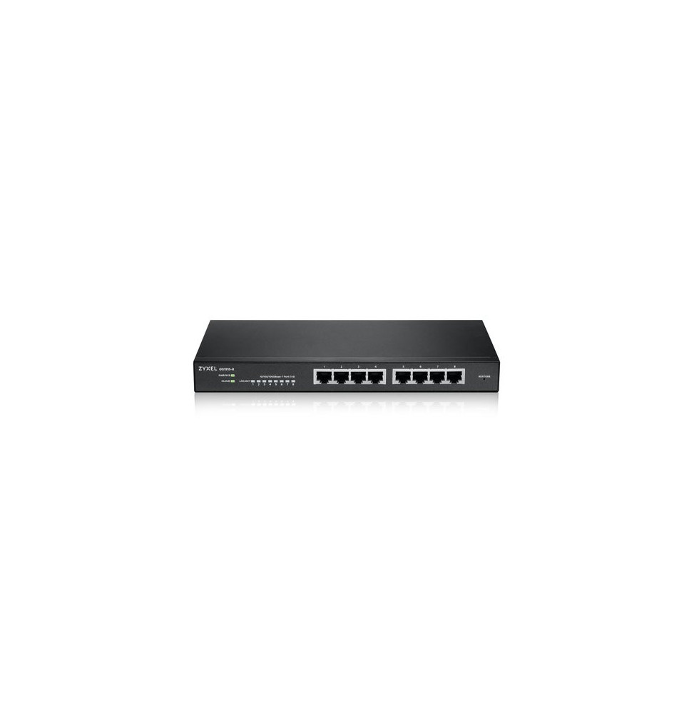 SWITCH ZYXEL - NebulaFlex Switch Web Managed 8p Gigabit - Supporto IPv6. VLAN - Design senza ventole. Desktop GS1915-8-EU0101F