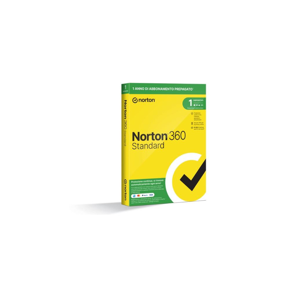 NORTON 360 360 Standard 2026 - Antitruffa- ATTACH 1 Dispositivo 12 Mesi 10GB - IT Box - 21483708